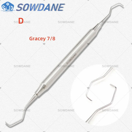 Dental Tooth Cleaning Scaler Dental Professional Gracey Curette Periodontal Bone Curettes Perio Dental Instrument Tool Hand use