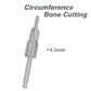 Dental Trephine Drill Bur Tissue Punch Bone Saw Disk Dental Bone Harvest Drill Dental Countersunk Drill Abutment Bone Remove