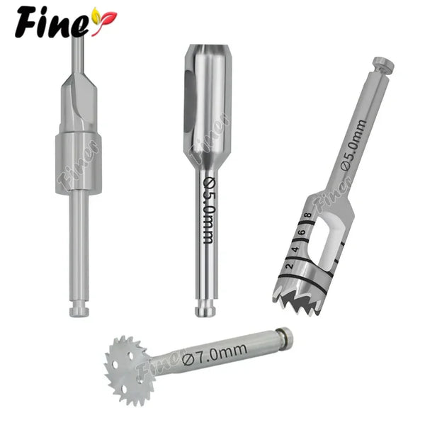 Dental Trephine Drill Bur Tissue Punch Bone Saw Disk Dental Bone Harvest Drill Dental Countersunk Drill Abutment Bone Remove in Pakistan