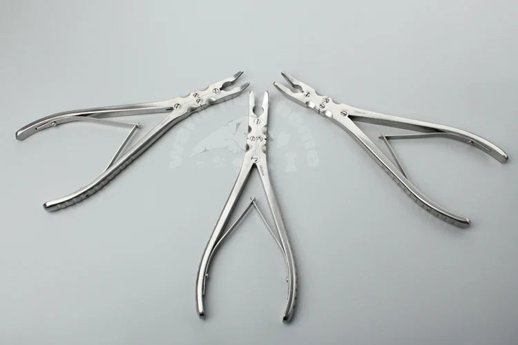 Double Jointed Rongeur Medical Stainless Steel Double Action Bone Rongeur 180mm 240mm Orthopedics Veterinary Instruments