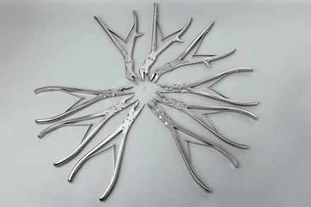 Double Jointed Rongeur Medical Stainless Steel Double Action Bone Rongeur 180mm 240mm Orthopedics Veterinary Instruments