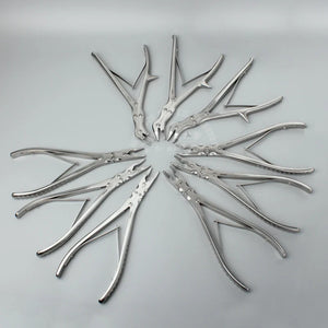 Double Jointed Rongeur Medical Stainless Steel Double Action Bone Rongeur 180mm 240mm Orthopedics Veterinary Instruments