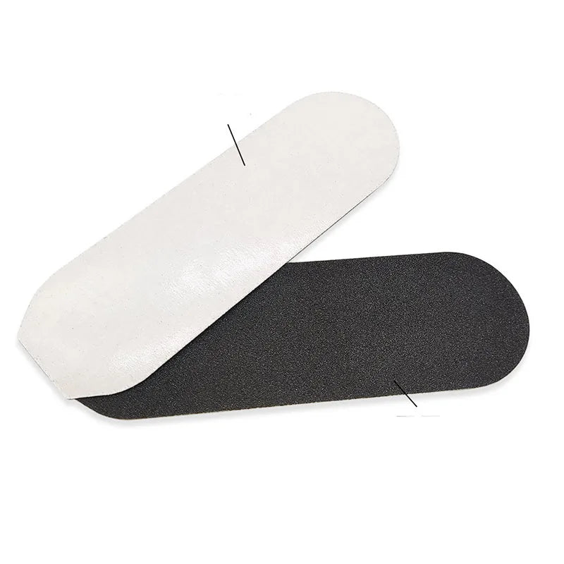 Double Sided Foot Care Tool Foot Rasp File Calluses Remover Pedicure Stainless Steel Handle Sand Paper with 10 pcs Sand Paper