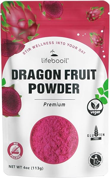 Dragon Fruit Powder,Vegan,Non-GMO,Gluten Free,No Additives and Preservatives,4oz in Pakistan