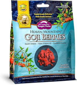 Dragon Herbs Heaven Mountain Goji Berries 8 oz. (227g), moist, fight stress, gain strength, eye vision tonic, all natural ingredients in Pakistan
