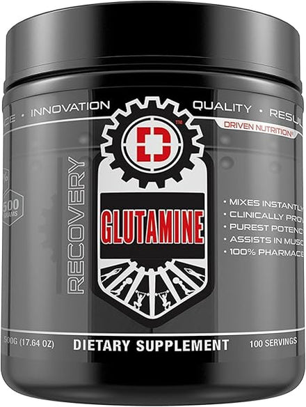 Driven GLUTAMINE-Reduce Muscle Soreness and Boost Immune System:Pure, Natural, and Healthy Amino Acid - Promotes and Preserves Lean Muscle Mass - Supports GI Health and Immune System Function in Pakistan