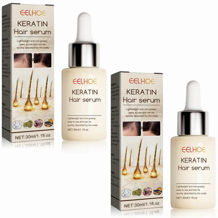 EELHOE Hair Growth Serum Thicken Anti Hair Loss Damaged Thinning Repair Dry Scalp Treatment Keratin Nourishing Essence Products