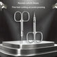 Ergonomic Cuticle Scissors - Professional Stainless Steel, Hypoallergenic Nail Art Trimmer, Ambidextrous Design