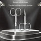 Ergonomic Cuticle Scissors - Professional Stainless Steel, Hypoallergenic Nail Art Trimmer, Ambidextrous Design