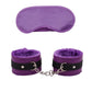 Erotic Bdsm Set Leather Plush Bondage Kit Handcuffs Feather Blindfold Flirt Exotic Accessories Couples Adult Games