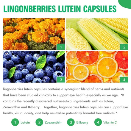 Eye Supplement with Lutein and Vitamins A C E and Zinc To Promote Eye Health and Zeaxanthin To Filter Blue Light