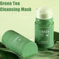 Face Clean Mask Green Tea Cleansing Stick Mask, Pores Acne Moisturizing Mask, Deep Blackhead Shrink Cleansing