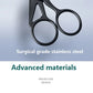 Facial Hair Scissors Rounded Professional Stainless Steel Mustache Nose Hair Beard Eyebrows Eyelashes Trimming Clippers