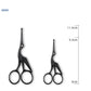 Facial Hair Scissors Rounded Professional Stainless Steel Mustache Nose Hair Beard Eyebrows Eyelashes Trimming Clippers