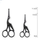 Facial Hair Scissors Rounded Professional Stainless Steel Mustache Nose Hair Beard Eyebrows Eyelashes Trimming Clippers