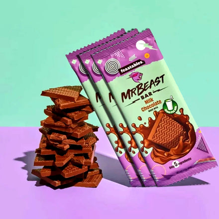 Feastables | Mr Beast Chocolate Bar | [3 BAR BUNDLE] Milk Chocolate Feastables | Milk Crunch | Peanut Butter | New Formula Creamier 2.1oz Mrbeast Chocolate | Feastables Chocolate in Pakistan