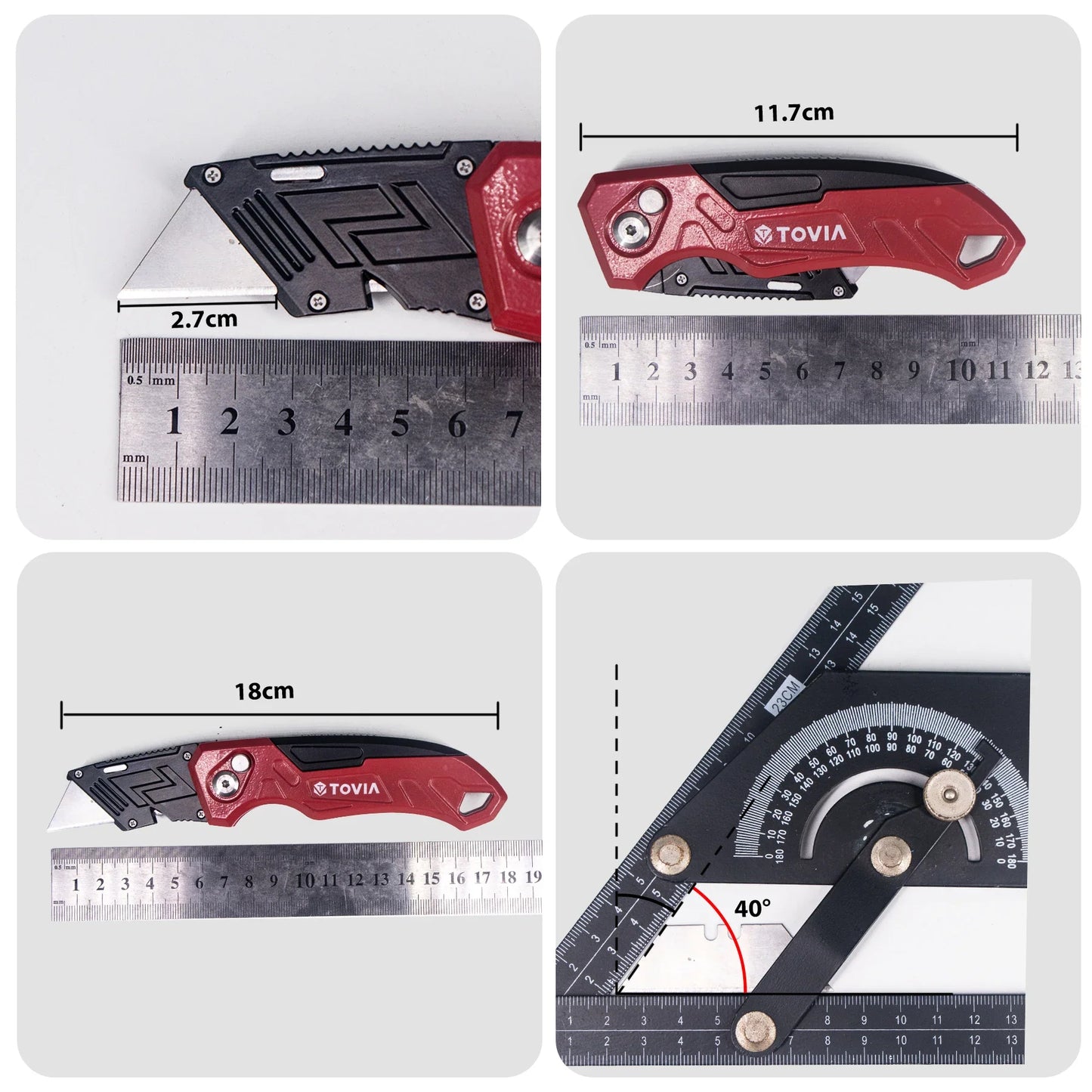 Folding Knife Replaceable Utility Knife for Cable Cartons Carboard Boxes Cutter Handle Knife Blades Outdoor Hand Tool