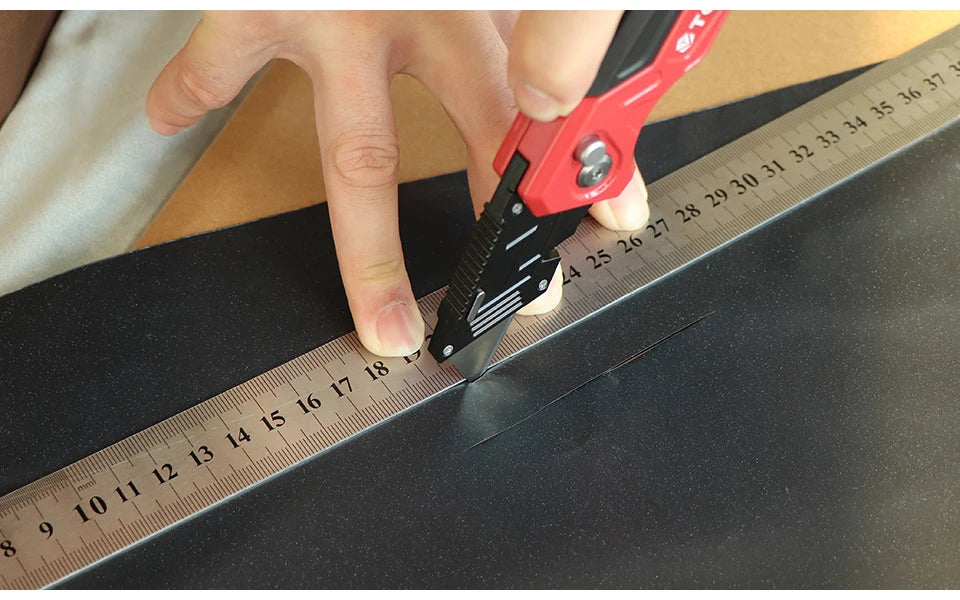 Folding Knife Replaceable Utility Knife for Cable Cartons Carboard Boxes Cutter Handle Knife Blades Outdoor Hand Tool