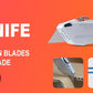Folding Knife Replaceable Utility Knife for Cable Cartons Carboard Boxes Cutter Handle Knife Blades Outdoor Hand Tool