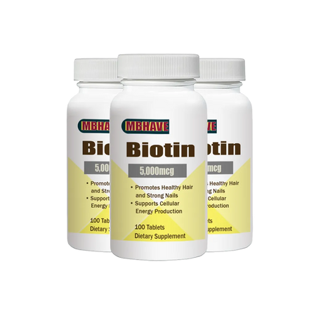 Free Shipping MBHAVE  BIOTIN Promotes Healthy Hair and Strong Nails Supports Cellular Energy Production