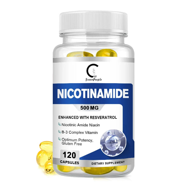 GP Greenpeople VIT B3 Nicotinamide Capsule Supports Skin Cell Health Vitamin B3 Supplement Whitens Lightens Spots&Brightens Skin in Pakistan in Pakistan