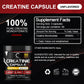 GPGP Greenpeople Creatine Monohydrate Capsule for Body Building Protein Drink Shake Arginine Diet Supplements for Men &Women