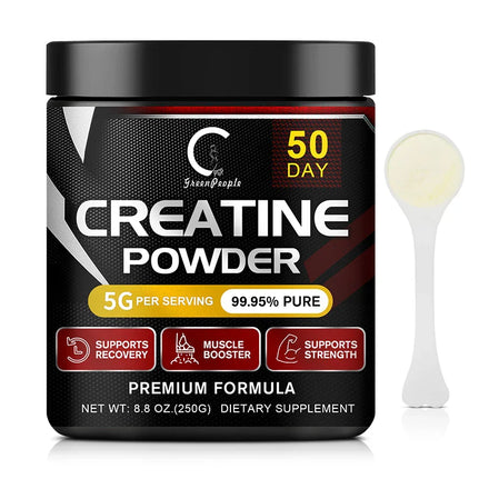 GPGP Greenpeople Creatine Monohydrate Capsule for Body Building Protein Drink Shake Arginine Diet Supplements for Men &Women