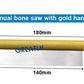 GREATLH Bone Saw Ultra-thin Saw Blade Hand-held Manual Bone Saw 18cm Orthopedic Veterinary Instrument