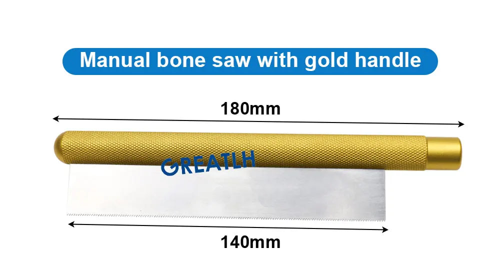 GREATLH Bone Saw Ultra-thin Saw Blade Hand-held Manual Bone Saw 18cm Orthopedic Veterinary Instrument