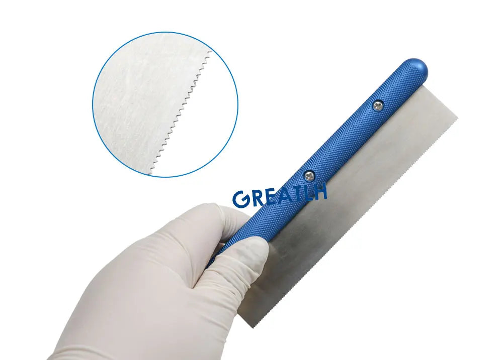 GREATLH Bone Saw Ultra-thin Saw Blade Hand-held Manual Bone Saw 18cm Orthopedic Veterinary Instrument