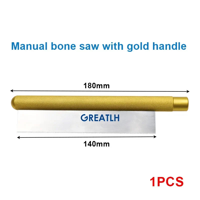 GREATLH Bone Saw Ultra-thin Saw Blade Hand-held Manual Bone Saw 18cm Orthopedic Veterinary Instrument
