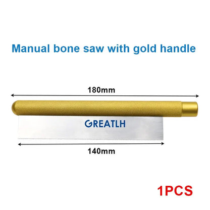 GREATLH Bone Saw Ultra-thin Saw Blade Hand-held Manual Bone Saw 18cm Orthopedic Veterinary Instrument