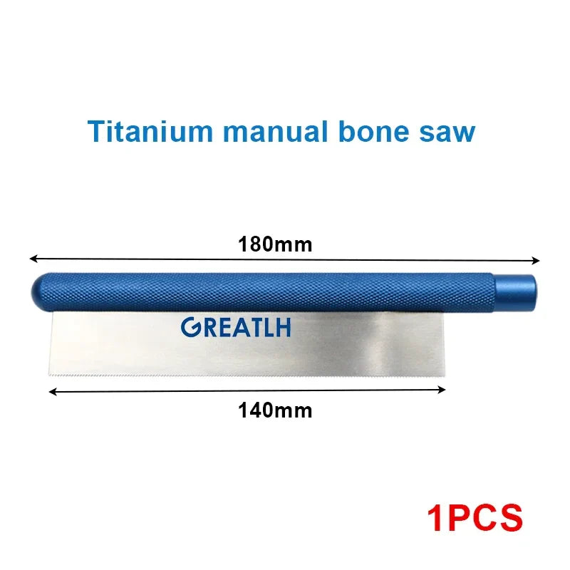 GREATLH Bone Saw Ultra-thin Saw Blade Hand-held Manual Bone Saw 18cm Orthopedic Veterinary Instrument