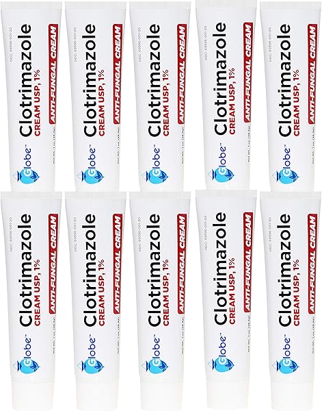 Globe (10 Pack) Clotrimazole Antifungal Cream 1% (1 oz) Relieves The itching, Burning, Cracking and Scaling associated with fungal infections (10- Pack) in Pakistan in Pakistan
