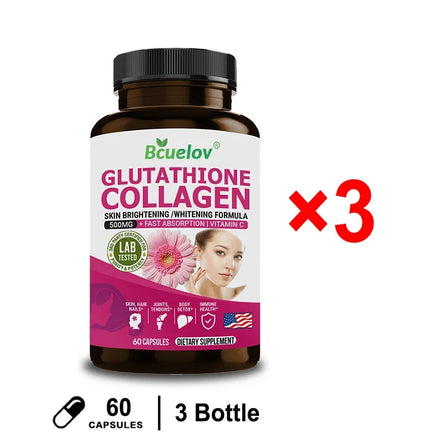 Glutathione Capsule 500mg, Powerful Whitening, Blemishes, Vitamin C, Anti-aging, Immunity Enhancement, Skin Beautification