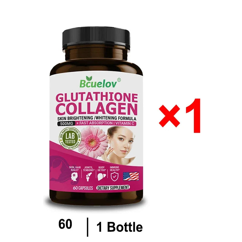 Glutathione Capsule 500mg, Powerful Whitening, Blemishes, Vitamin C, Anti-aging, Immunity Enhancement, Skin Beautification