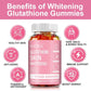 Glutathione Gummies - Contains Omega-3, Vitamin C, Vitamin B12 for Skin Whitening, Anti-Aging, Hair, Nails and Glowing Skin