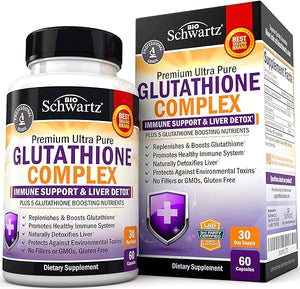 Glutathione Supplement Liver Detox with Quercetin Vitamin C Milk Thistle Alpha Lipoic Acid Liver Supplement & Immune Support Pills - Natural Immunity Defense Health Formula & Liver Cleanse 500mg 60ct in Pakistan