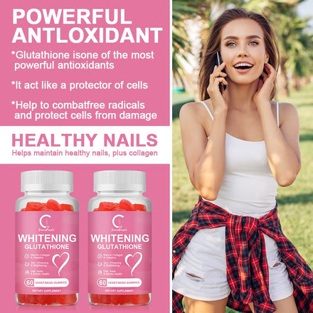 Greenpeople Glutathione Skin Whitening Gummy Beauty Health Antioxidant Food Supplement Proteins for Muscle Mass Free Shipping