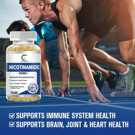 Greenpeople Vitamin B3 Nicotinamide Capsules Vitamin supplement Capsules Heart Beauty Health Skin Care Riboside Easily Absorbed