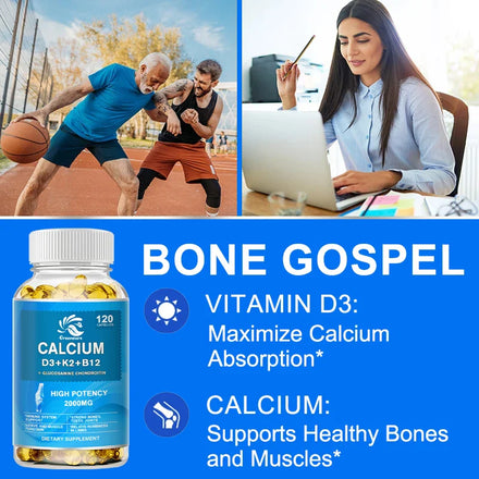 Greensure Vitamin D3+K2+B12 Capsules High Potency Food -Based Immune Support, Bone Health & Mood Balance Supplement
