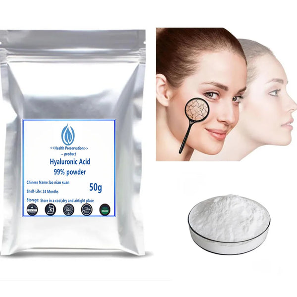 Hot sale Pure Hyaluronic acid powder cosmetic 100% anti-wrinkle and Anti-aging,Moisturizing supplement skin whitening in Pakistan in Pakistan