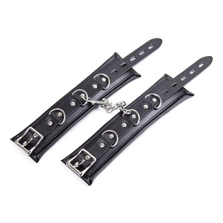 New Adjustable PU Leather Handcuffs Neck Collars,Soft Padded Hand Cuffs Ankle Cuffs,BDSM Cosplay Costumes Bondage Adults Sex Toy