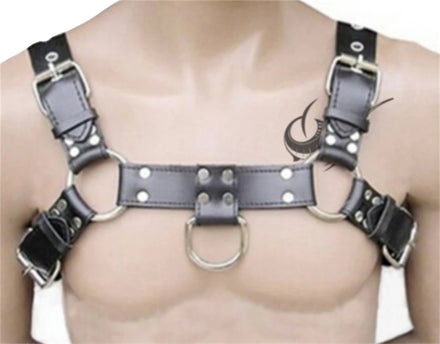 Fetish Men Leather Gay Sexy Leather Suspenders Harness BDSM Gay Sex Harness Belts Sexual Body Bondage Straps Punk Rave Cotumes