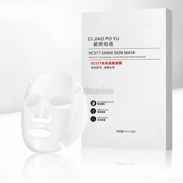 Milk Mask VC377 Essence Whitening Water Supplement Nicotinamide Fade Spot Skin Mask Peel Off Mask Sheet Skin Care 30ml*5sheets in Pakistan in Pakistan