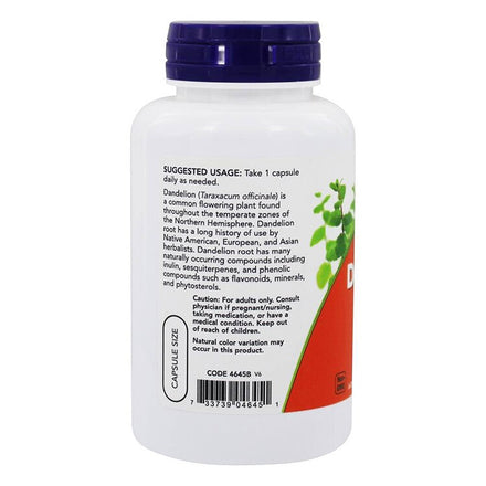 Free shipping Dandelion Root 500 mg Herbal Supplement 100 Veg Capsules