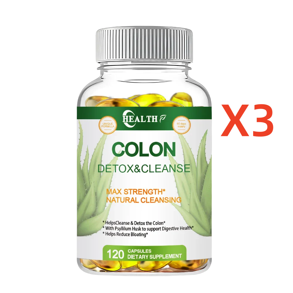 HEALTH Colon Cleansing Supplement - Full Body Colon, Digestive Regulation and Gut Health for Men and Women, 120 Capsules