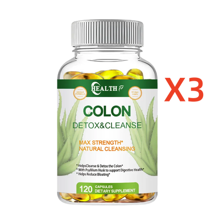 HEALTH Colon Cleansing Supplement - Full Body Colon, Digestive Regulation and Gut Health for Men and Women, 120 Capsules