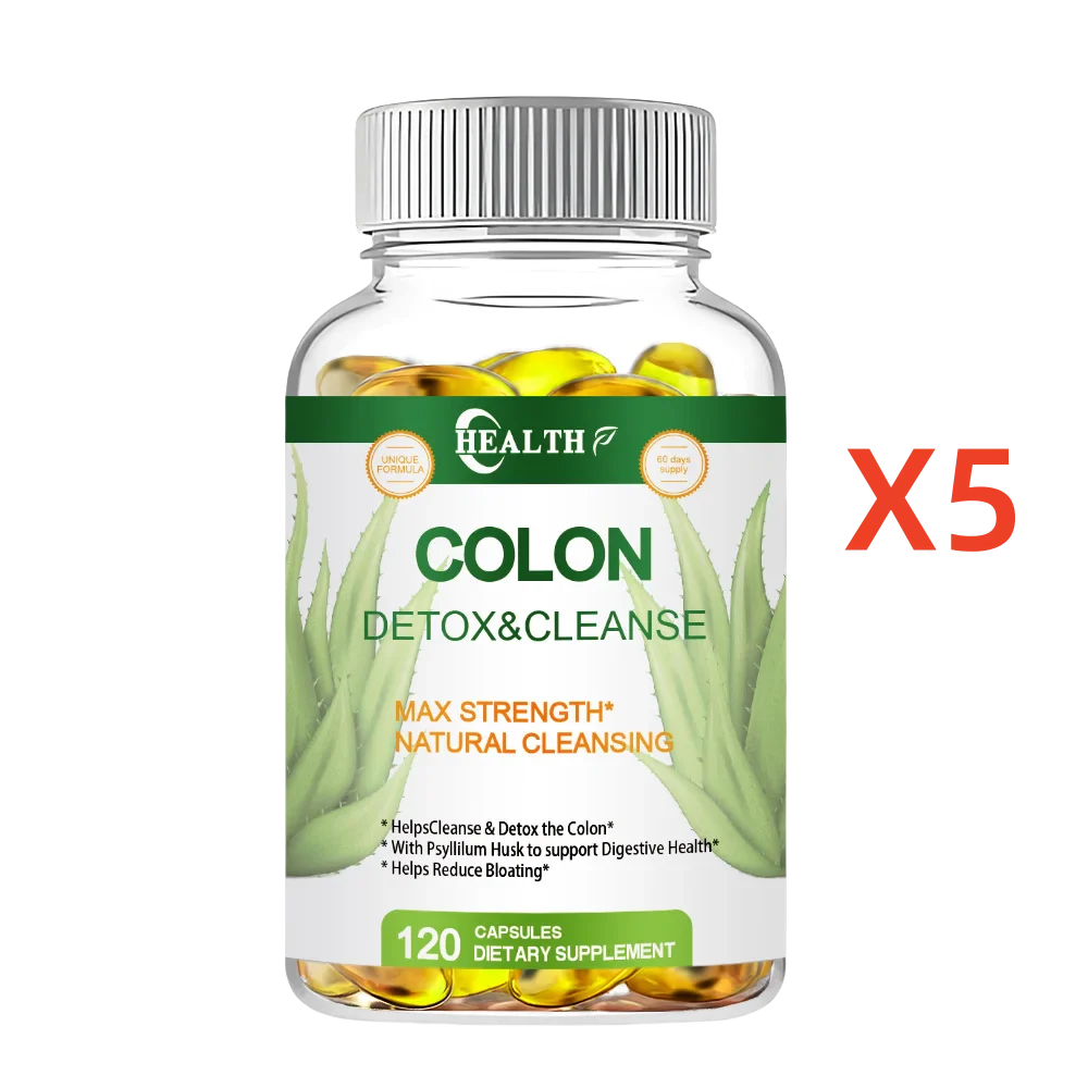 HEALTH Colon Cleansing Supplement - Full Body Colon, Digestive Regulation and Gut Health for Men and Women, 120 Capsules