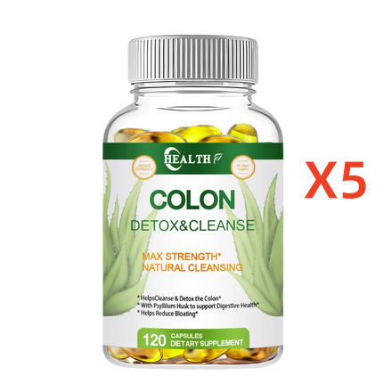 HEALTH Colon Cleansing Supplement - Full Body Colon, Digestive Regulation and Gut Health for Men and Women, 120 Capsules